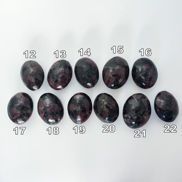 YOU PICK Fireworks Garnet Palm Stone Healing Crystals - Picture 9 of 10